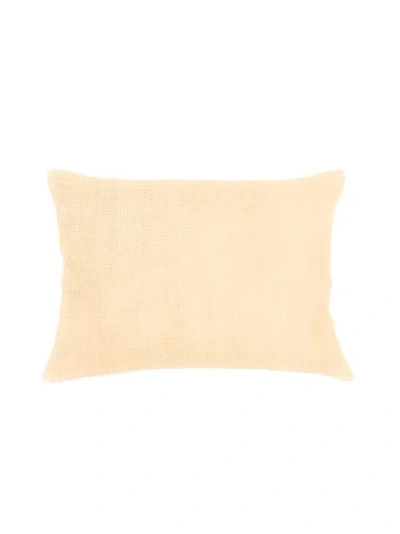 Anaya So Soft Linen Pillow With Down Insert In Yellow