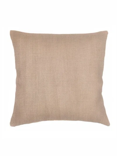 Anaya So Soft Linen Pillow With Down Insert In Camel