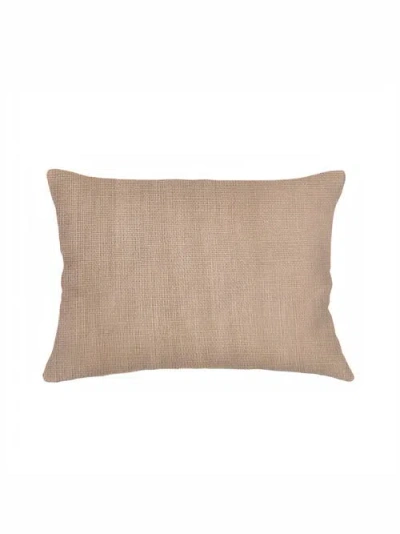 Anaya So Soft Linen Pillow With Down Insert In Camel