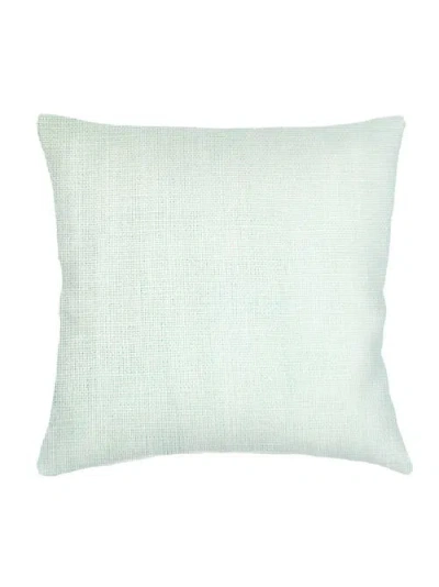 Anaya So Soft Linen Pillow With Down Insert In Bright Aqua