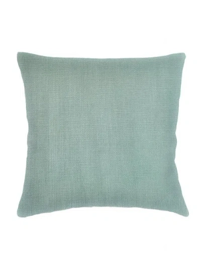 Anaya So Soft Linen Pillow With Down Insert In Mint Green