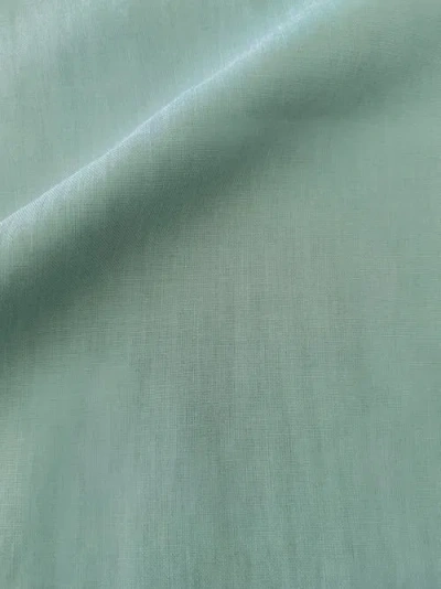 Anaya So Soft Linen Pillow With Down Insert In Mint Green