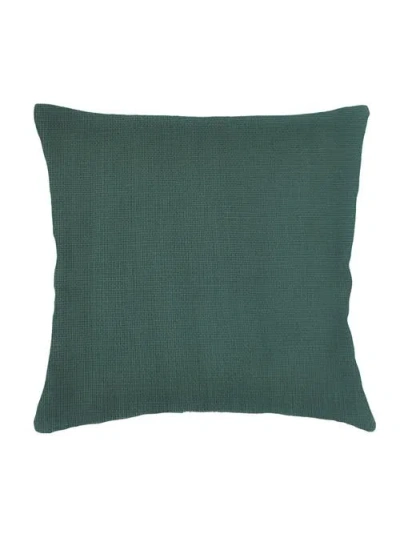 Anaya So Soft Linen Pillow Down Alternative Insert In Emerald Green
