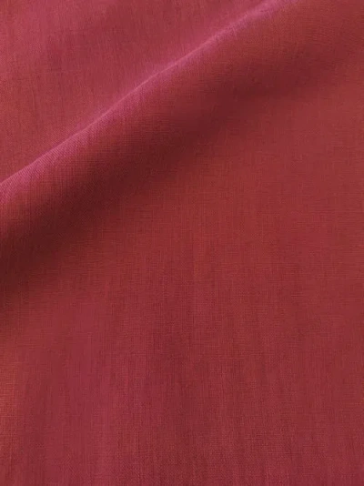 Anaya So Soft Linen Pillow With Down Insert In Red