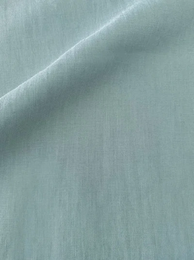 Anaya So Soft Linen Pillow With Down Insert In Mist Blue