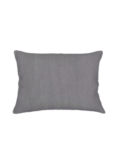 Anaya So Soft Linen Pillow With Down Insert In Classic Grey
