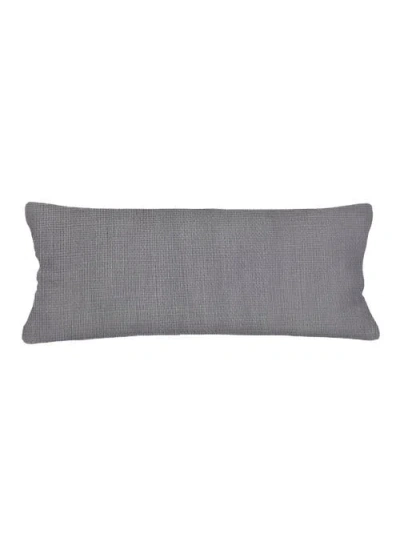 Anaya So Soft Linen Pillow With Down Insert In Classic Grey