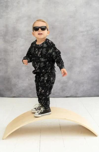 Laree + Co Tie-dye Jogger Set In Onyx