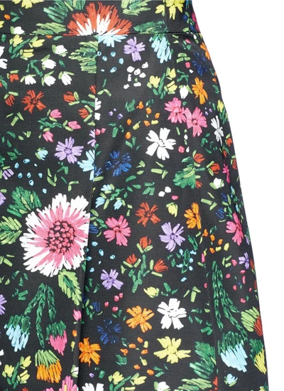 Shop Victoria Victoria Beckham Floral Print Faille Skirt