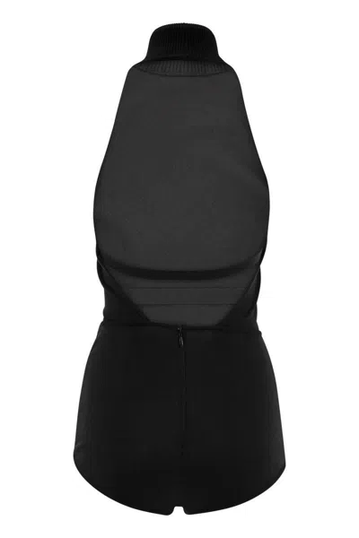 Max Mara High-neck Bodysuit In Black
