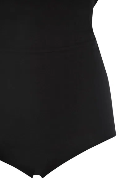 Max Mara High-neck Bodysuit In Black