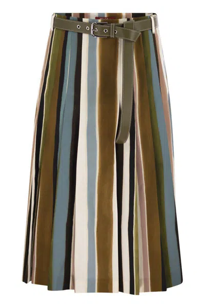 Max Mara Bassano Midi Skirt In Green