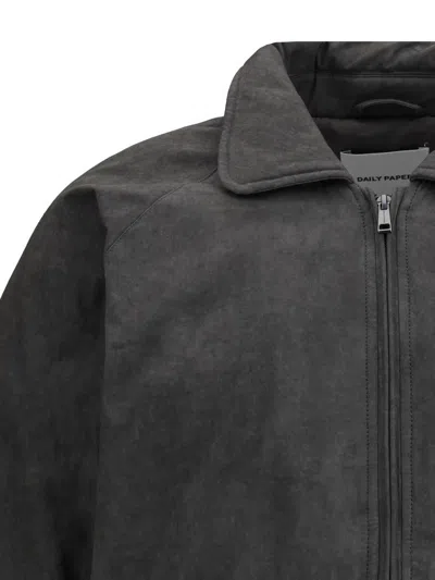 Daily Paper Cotton Bomber Jacket In Grey