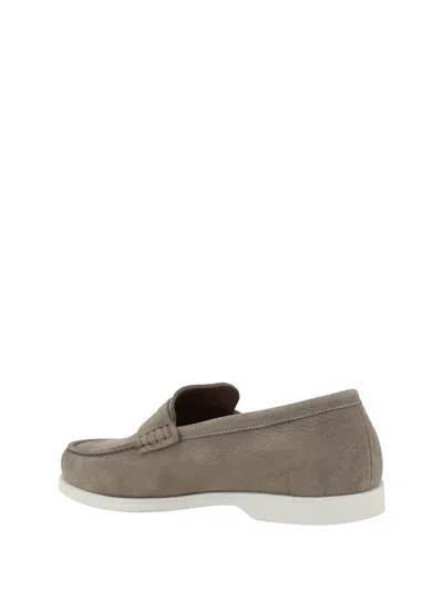 Fratelli Rossetti Suede Loafers In Grey