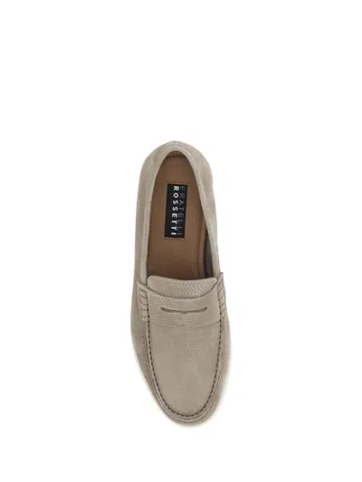 Fratelli Rossetti Suede Loafers In Grey