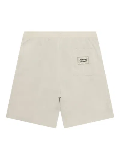 Aape By A Bathing Ape Logo-patch Cargo Shorts In White
