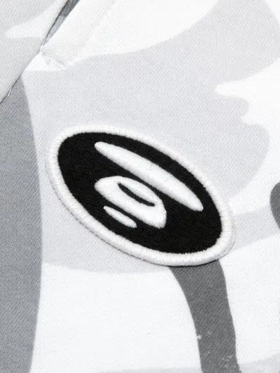 Aape By A Bathing Ape Camouflage-print Track Shorts In Grey