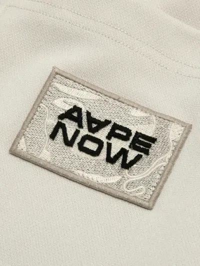 Aape By A Bathing Ape Logo-patch Cargo Shorts In White