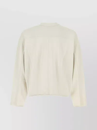 Entire Studios Chalk Cotton Oversize T-shirt In White