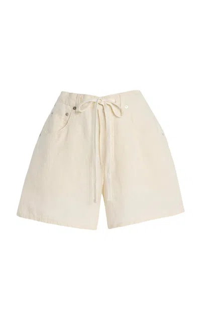 Citizen Of Humanity Citizens Of Humanity Brynn Drawstring Denim Shorts In White