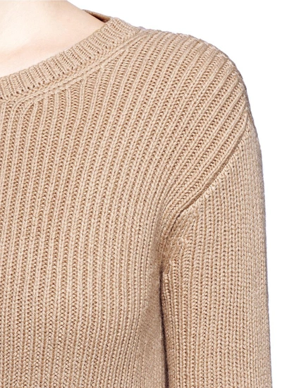 Shop Valentino Bow Tie Open Back Long Cashmere Sweater