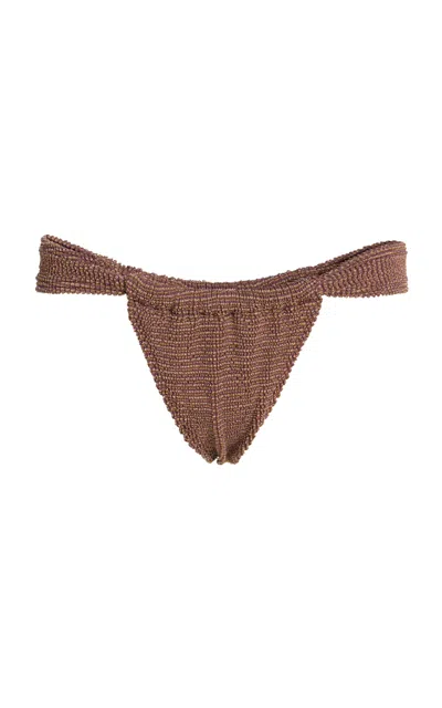 Bondeye X Georgia Fowler Bikini Brief In Brown