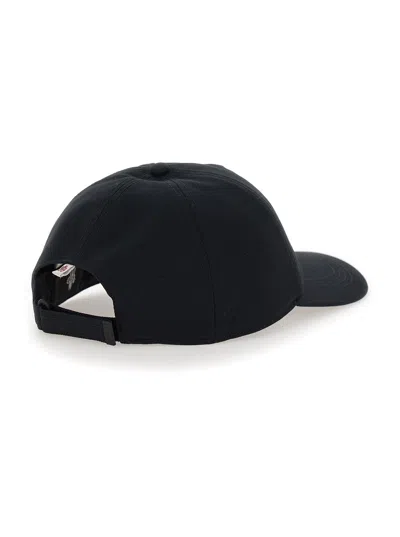Moncler Grenoble Branded Baseball Cap In Black