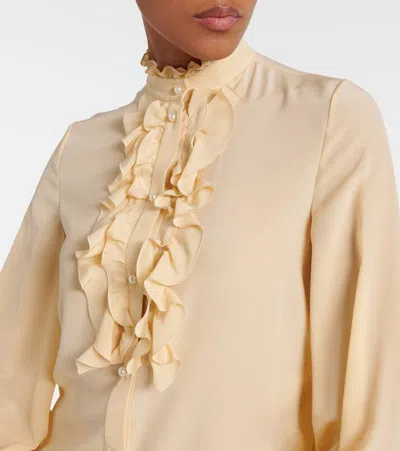 Valentino Long-sleeved Shirt In Nude
