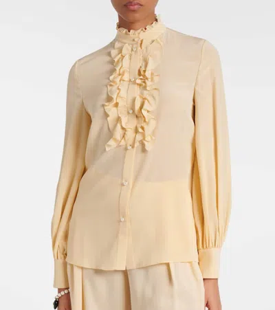 Valentino Long-sleeved Shirt In Nude