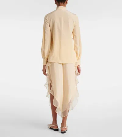Valentino Long-sleeved Shirt In Nude