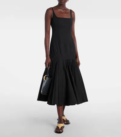 Paris Texas Amalfi Raffia Thong Slingback Sandals In Naturale-black