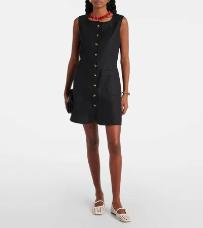 Posse Emma Linen Vest In Black