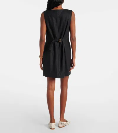 Posse Emma Linen Vest In Black