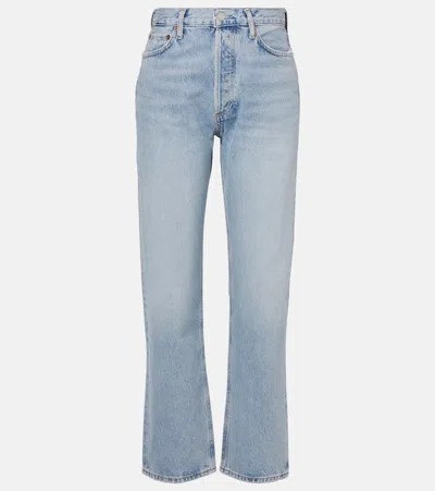Agolde Pinch Waist Kick Jeans In Blue