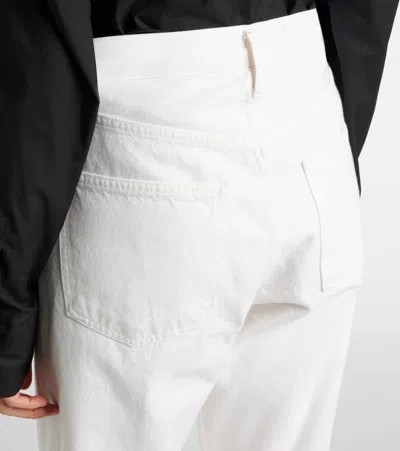 Agolde 90s Crop Mid Rise Loose Straight Jean In Element In White