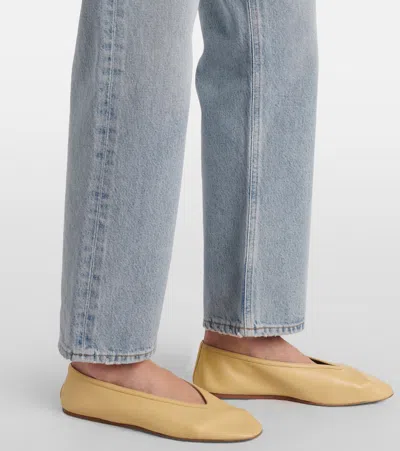 Agolde Pinch Waist Kick Jeans In Blue