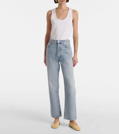 Agolde Pinch Waist Kick Jeans In Blue