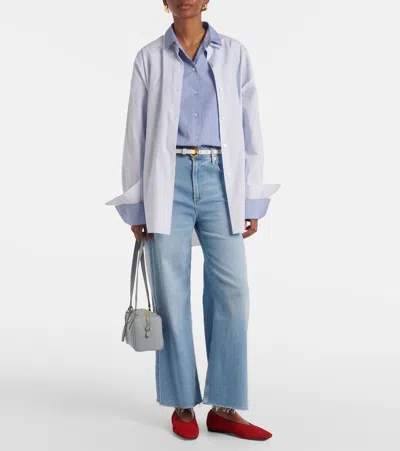 Citizen Of Humanity Citizens Of Humanity Lyra Exposed Button High Waist Crop Wide Leg Jeans In Black