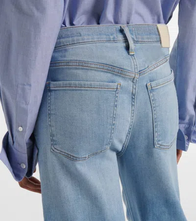 Citizen Of Humanity Citizens Of Humanity Lyra Exposed Button High Waist Crop Wide Leg Jeans In Black