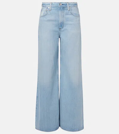 Citizen Of Humanity Paloma Mid-rise Wide-leg Jeans In Blue