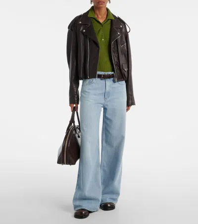 Citizen Of Humanity Paloma Mid-rise Wide-leg Jeans In Blue