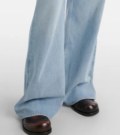 Citizen Of Humanity Paloma Mid-rise Wide-leg Jeans In Blue