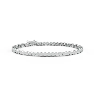 Angara Classic Linked Circle Bracelet In White Gold