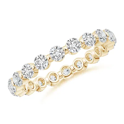 Angara Prong-set Diamond Eternity Stackable Ring In Yellow Gold/h
