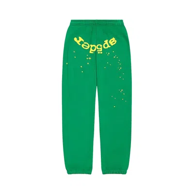Pre-owned Sp5der Star Og Web V2 Sweatpant 'slime Green'