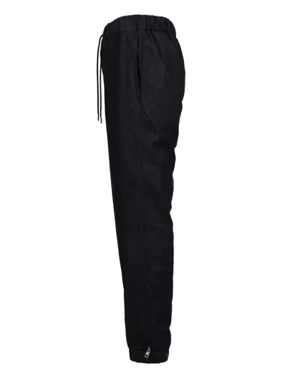 Moncler Logo Jogging Trousers In Blue