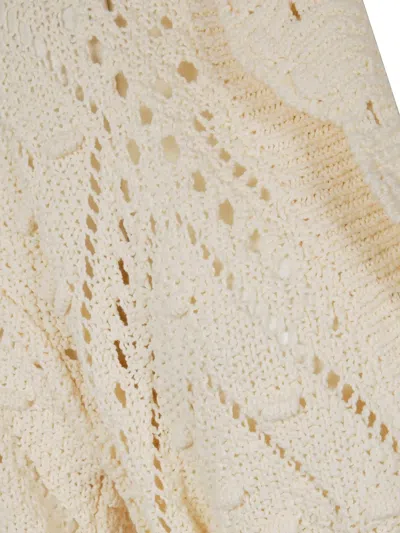 Twinset Twimset Belted Knitted Cardigan In Neutrals