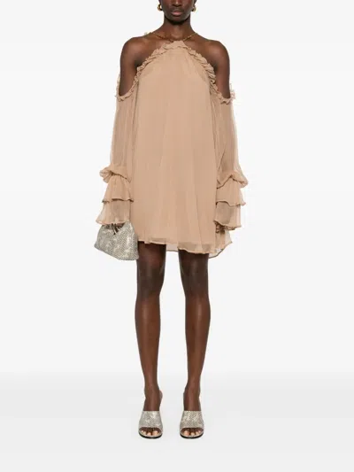 真丝迷你连衣裙