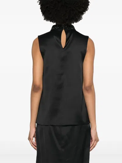 Tom Ford Top Silk Satin In Black