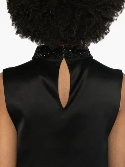 Tom Ford Top Silk Satin In Black